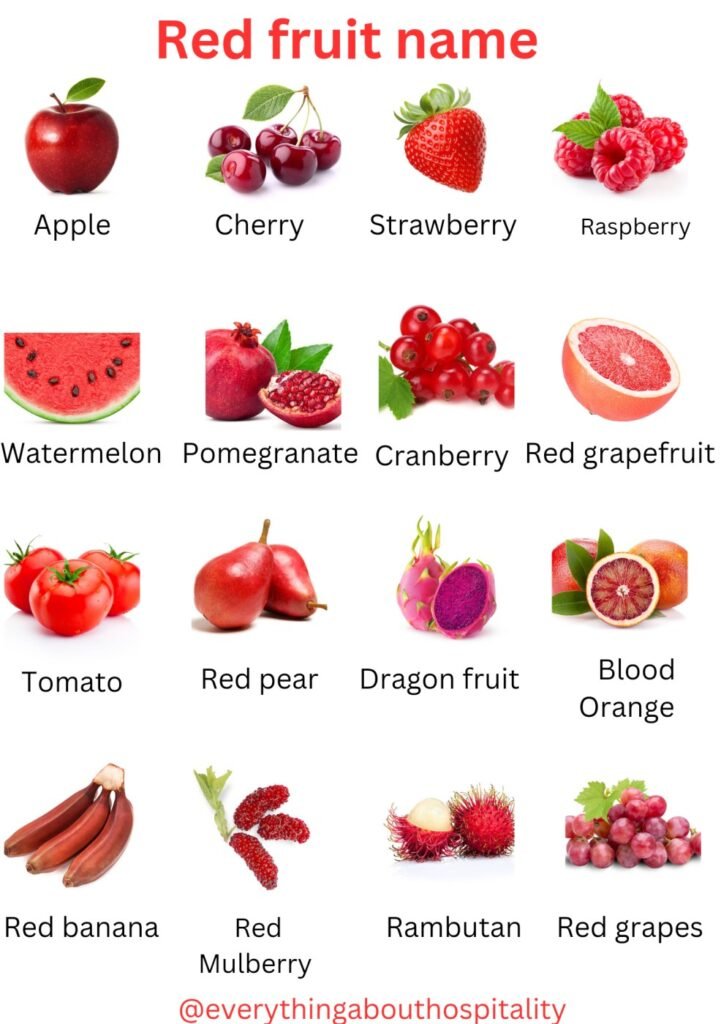 Red fruits